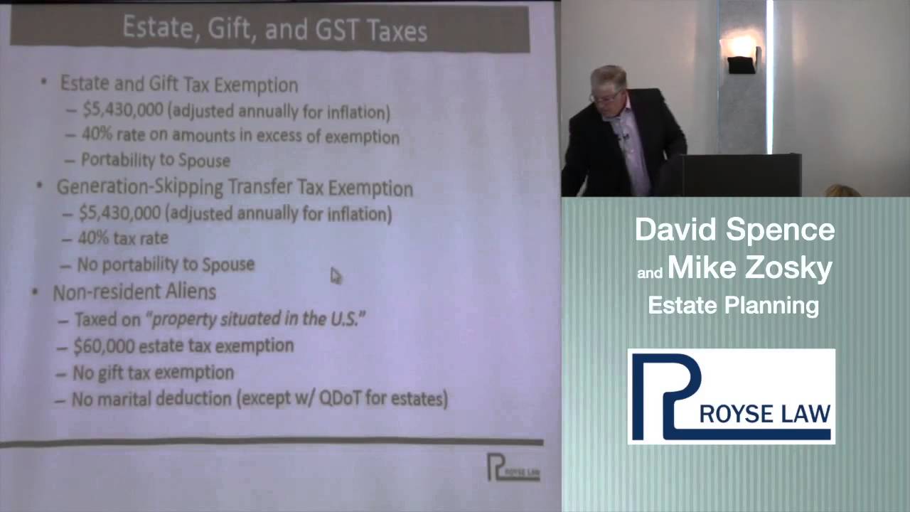 Royse Law Firm Presents David Spence and Michael Zosky at 2015 Tax Camp