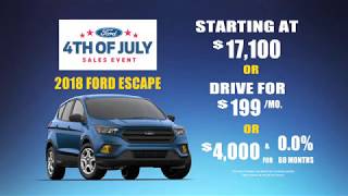 2018 Ford Escape // 4th of July Sales Event