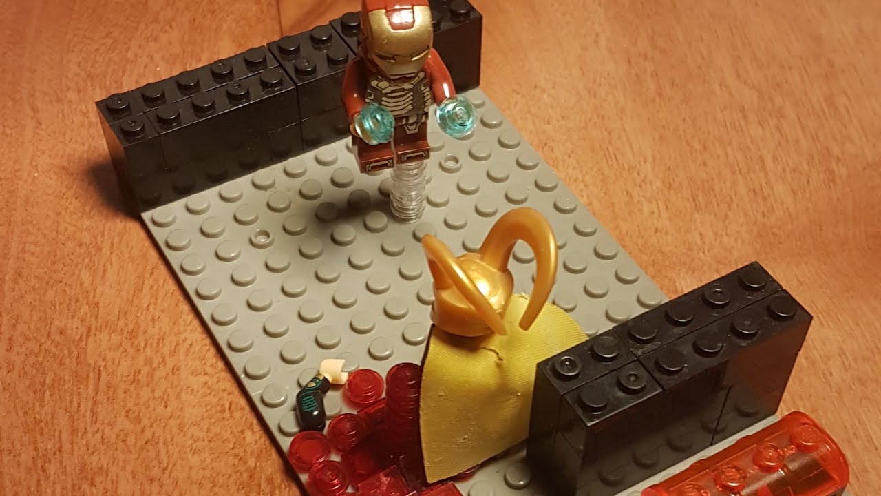 I built an Iron Man blowing off loki's arm diorama