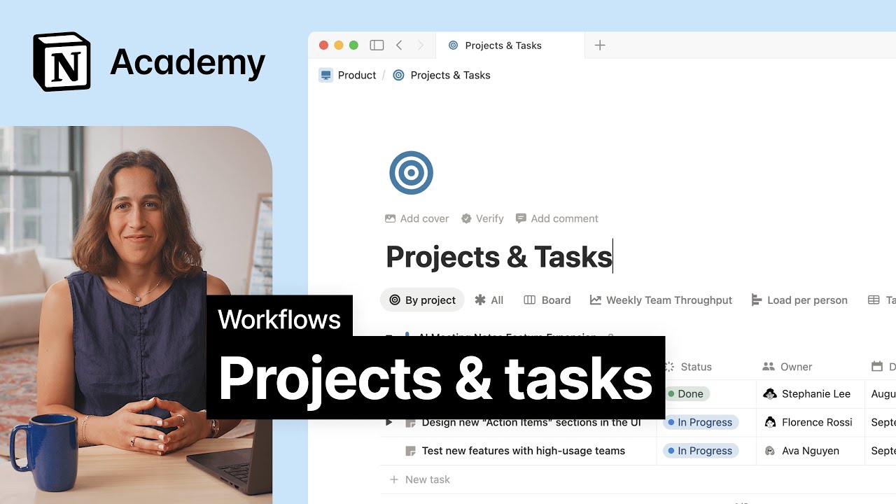 Projects & tasks