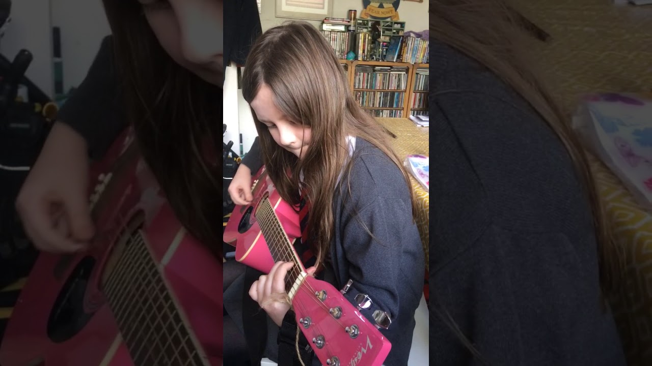 Daisy Playing Guitar Aged 9 10 Lessons Youtube 