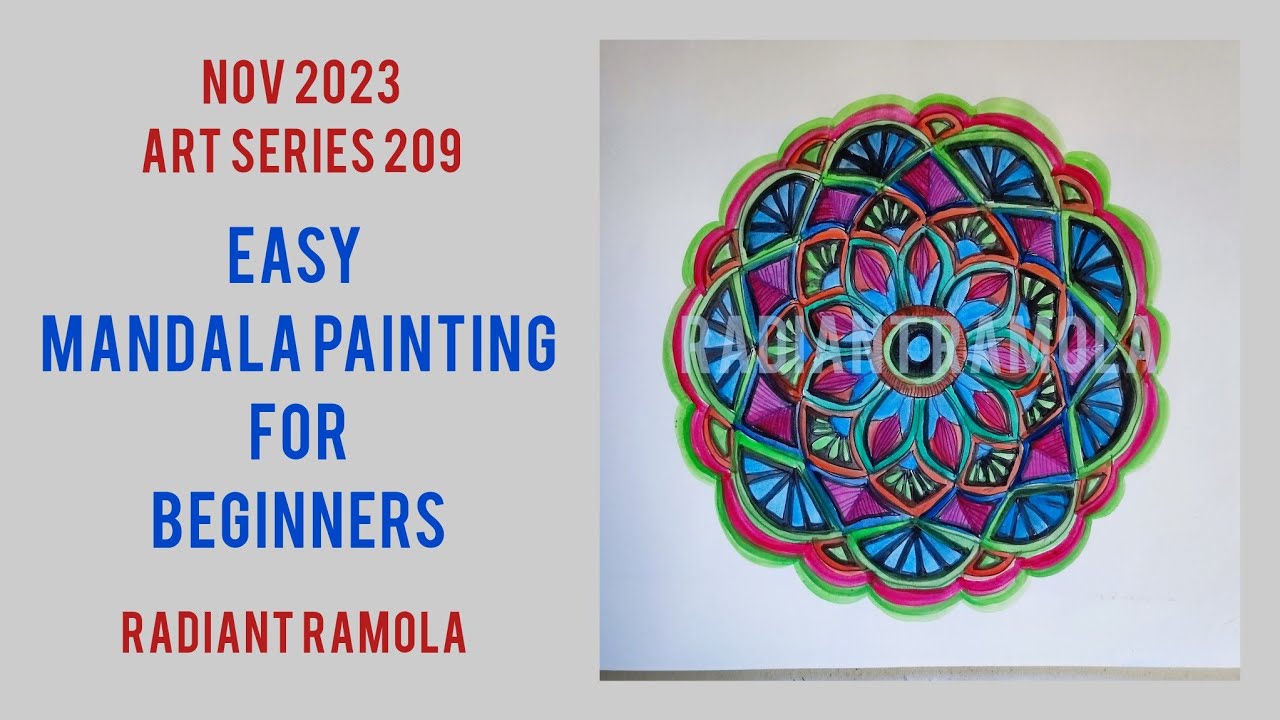 easy mandala painting for beginners @Radiant Ramola