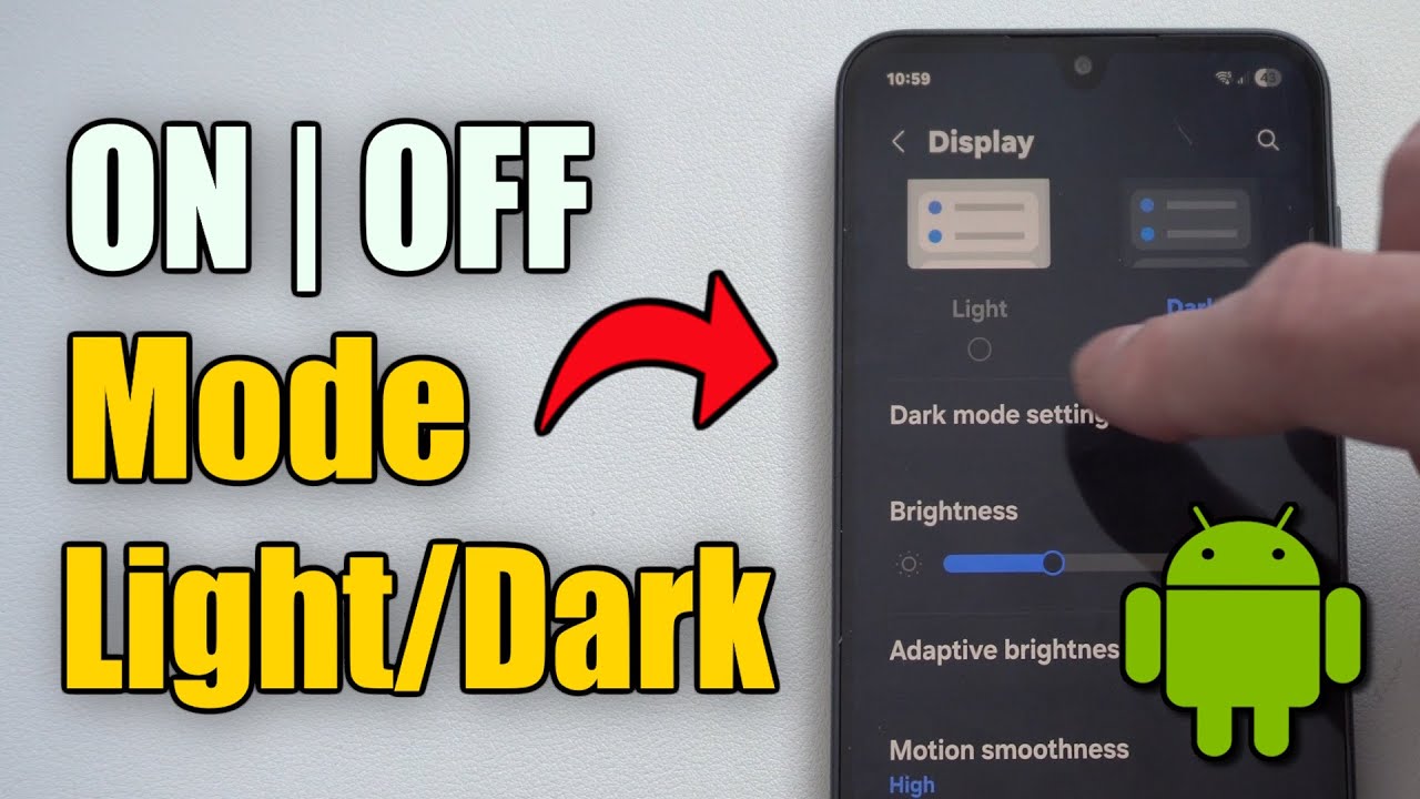 How to Turn ON or OFF Light / Dark Mode on your Android Phone (Best ...