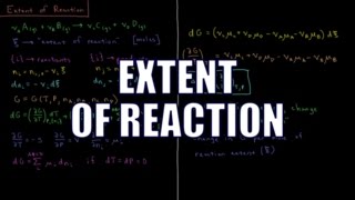 Chemical Thermodynamics 10.1 - Extent of Reaction