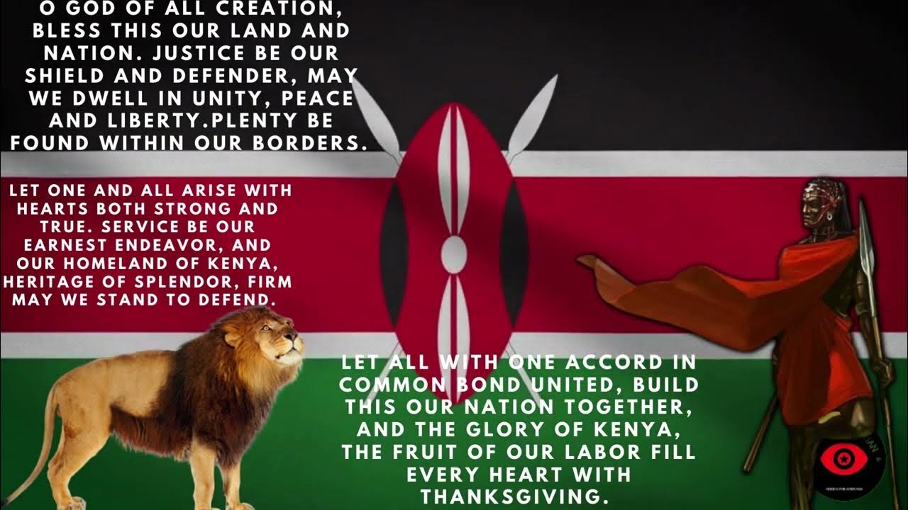 KENYA NATIONAL ANTHEM WITH MUSIC AND LYRICS ENGLISH INSTRUMENTALS