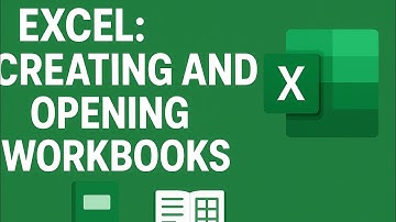Creating and Opening Workbooks in #excel @watchtoolearn 