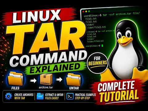 Linux TAR Command Explained | How to Tar and Untar Files in Linux | Complete Tutorial
