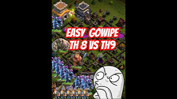 Mastering GOWIPE: TH8 vs TH9 Domination #clashofclans #coc