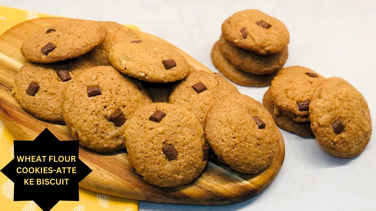 Wheat Flour Cookies Atte ke Biscuit Healthy Recipe for Kid's Lunchbox