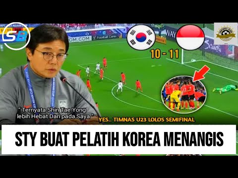 YES OTW SEMIFINAL! Pelatih Korea U23 Langsung bicara gini Usai Laga Indonesia vs Korea Selatan U23.