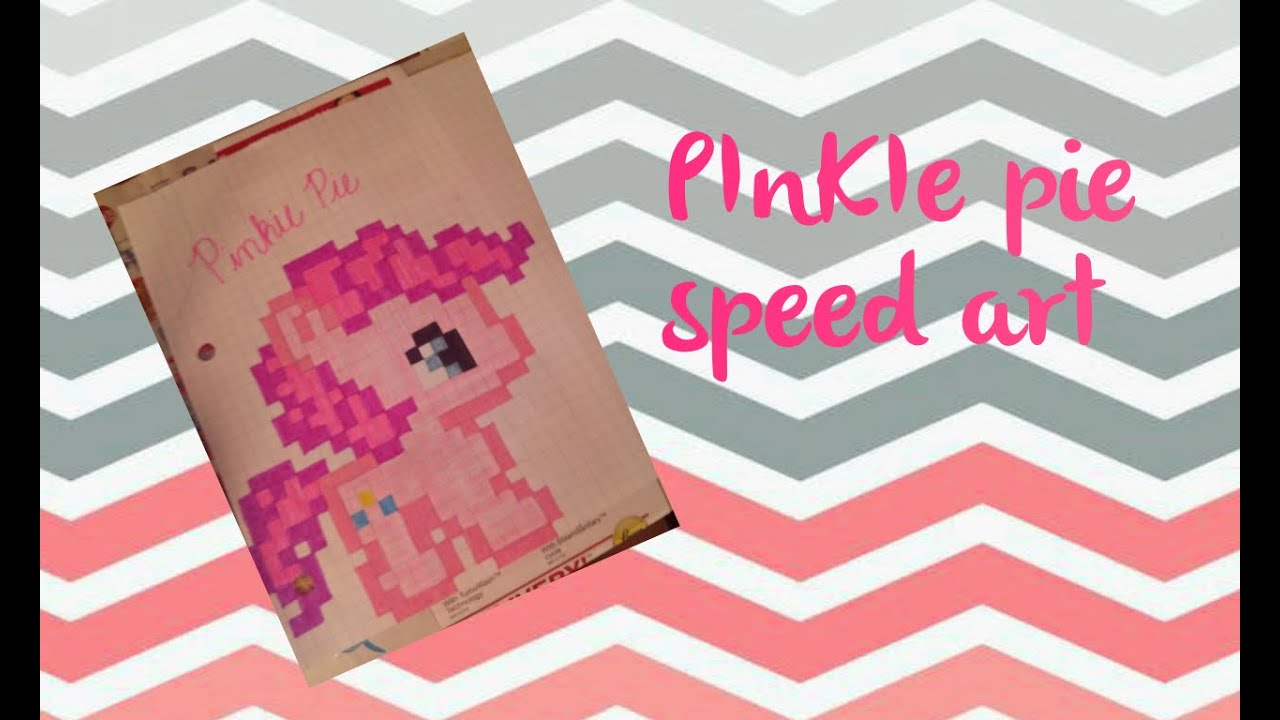 Pinkie pie GRAPH PAPER speed art - YouTube