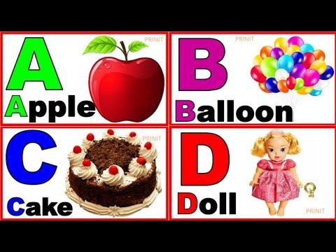 English alphabet |Learn Alphabet A to Z | ABC Preschool Book Learning A for APPLE Phonetics|@prinit