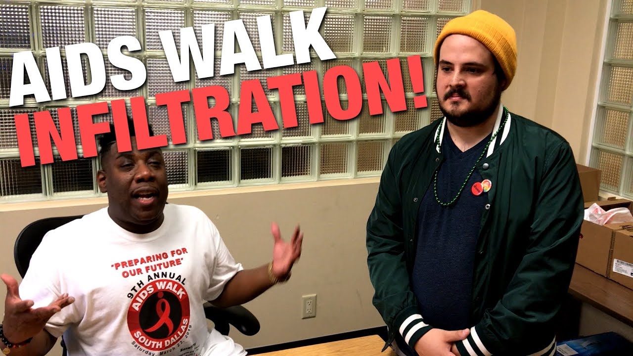 AIDS WALK: 1/4BlackGarrett Infiltrates! | Louder With Crowder - YouTube