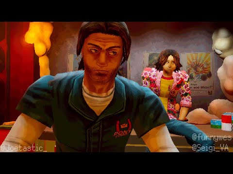 How Daisuke got to the other side of the kitchen so quickly in-game