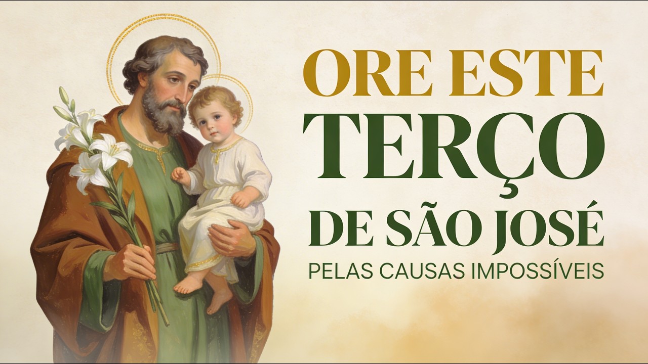 TERÇO DE SÃO JOSÉ PARA CAUSAS IMPOSSÍVEIS - REZE HOJE MESMO.