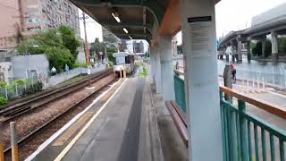 輕鐵751(第三期列車1103+1107) 準備駛入 一 河田站