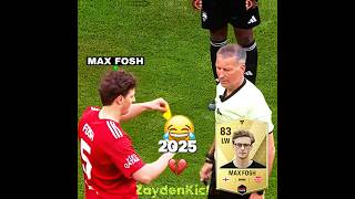 Max Fosh 2025 Vs 2026 Yellow Card