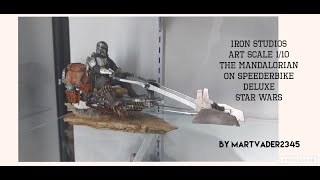 Iron Studios Art Scale 1/10 THE MANDALORIAN ON SPEEDERBIKE Deluxe Unboxing