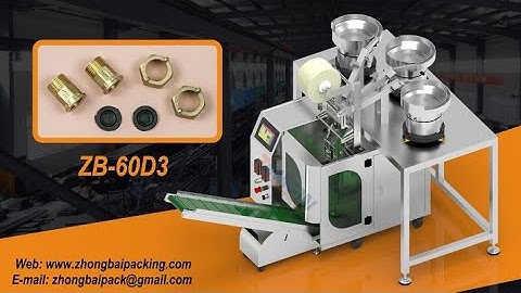 Faucet Fittings Packing Machine, Hardware fittings Counting and Packing Machine
