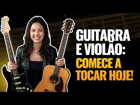 SUA PRIMEIRA AULA DE GUITARRA OU VIOLÃO! JV Academy
