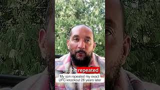 My son repeated my exact UFC knockout 26 years later