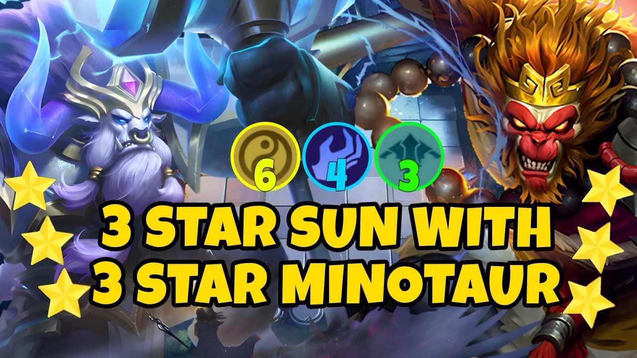3 STAR SUN WITH 3 STAR MINOTAUR | Mobile Legends Magic Chess