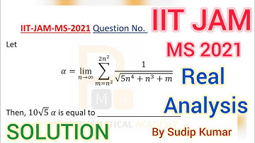 IIT JAM MS 2021 Mathematics Solution | IIT JAM MS 2021 Real Analysis Solution | Q.No 47 Solution