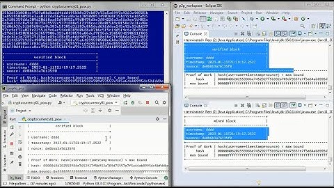 Cryptocurrency 01 (public version) -  Python + Proof of Work (PoW) + P2P