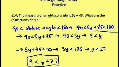 1.4 Beginning Proofs (Practice)