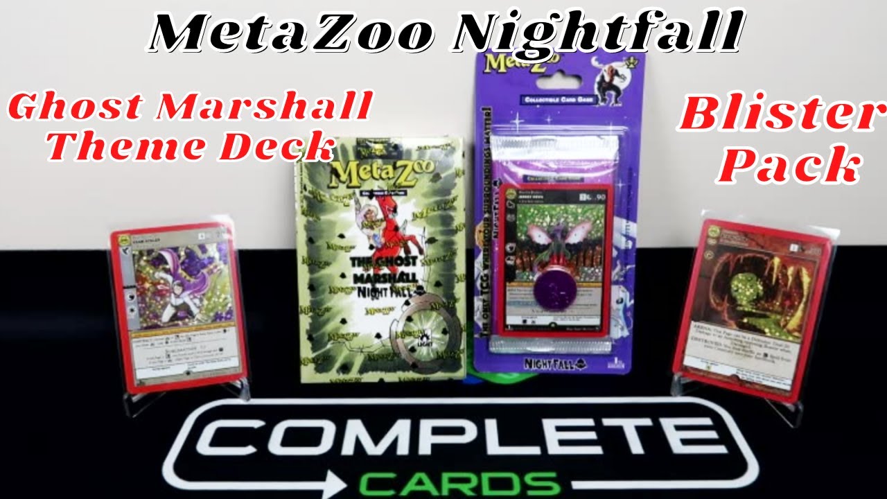 MetaZoo Nightfall Ghost Marshall Theme deck and Blister Pack