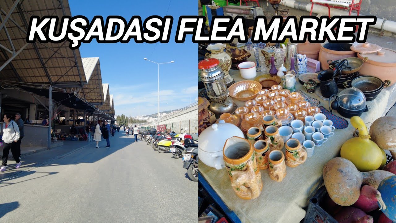 KUŞADASI BIT PAZARI 🇹🇷 | SECOND HAND BAZAAR | Kuşadasi Flea Market | 4k UHD 60fps