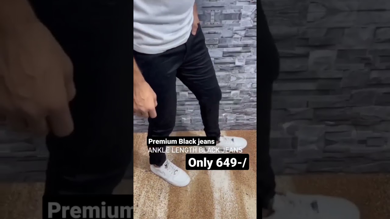 Premium quality Best Black jeans for men 🔥 Available now 