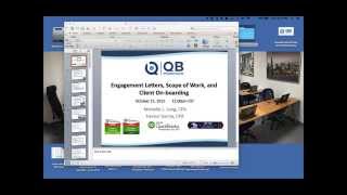QB Power Hour - Engagement letters, value pricing, client onboarding + Practice Ignition