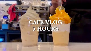🍿🌵5 часов кафе влог🍿🌵｜кафе влог｜yogerpresso｜asmr｜напиток видео коллекция