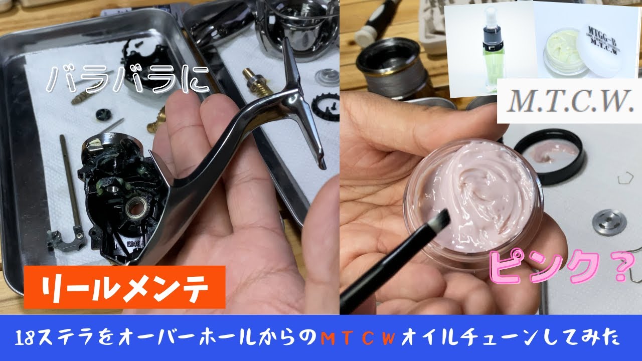【分解】18ステラＯＨついでにあのグリスとオイルで組んでみたかったんだよ、カスタムグリスMTCW