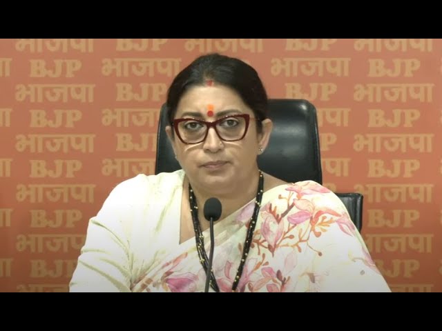 🔴LIVE: ஸ்மிருதி இரானி செய்தியாளர் சந்திப்பு | Smriti Irani Press Conference at BJP HQ, New Delhi