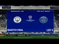 eFootBall PES 23 | MAN CITY VS PSG | CHAMPIONS LEAGUE | 16 ROUND | LEG 2 | PS2 GAMEPLAY