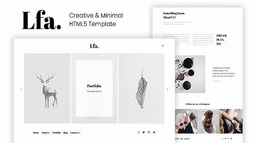 Lfa. - Creative & Minimal HTML5 Template | Themeforest Website Templates and Themes