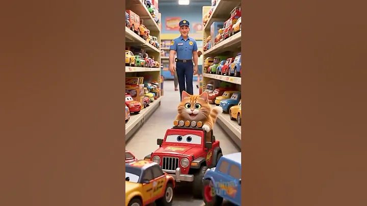 Watch the video about CRASH🚗Cat's Car MISHAP! A Gril to the RESCUE!#shorts #funny #cat #cute #animals #comedy#cartoon