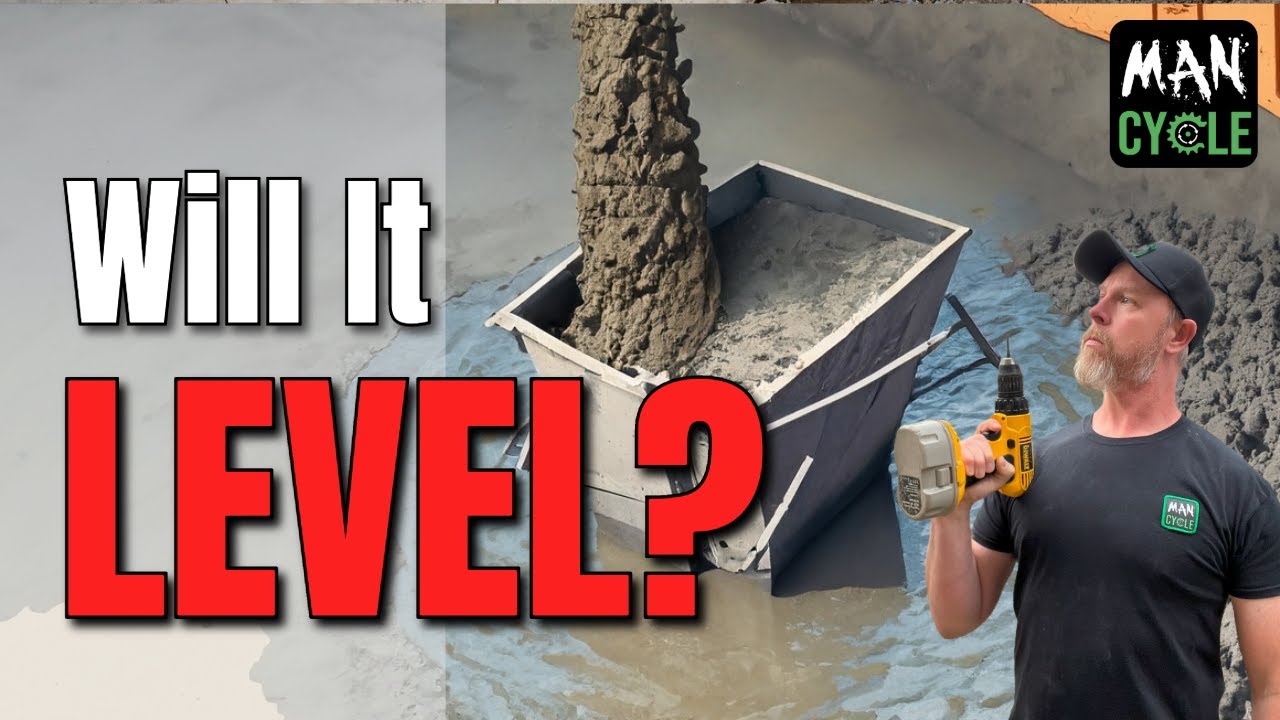DIYers Guide to Leveling Concrete on a BUDGET - YouTube