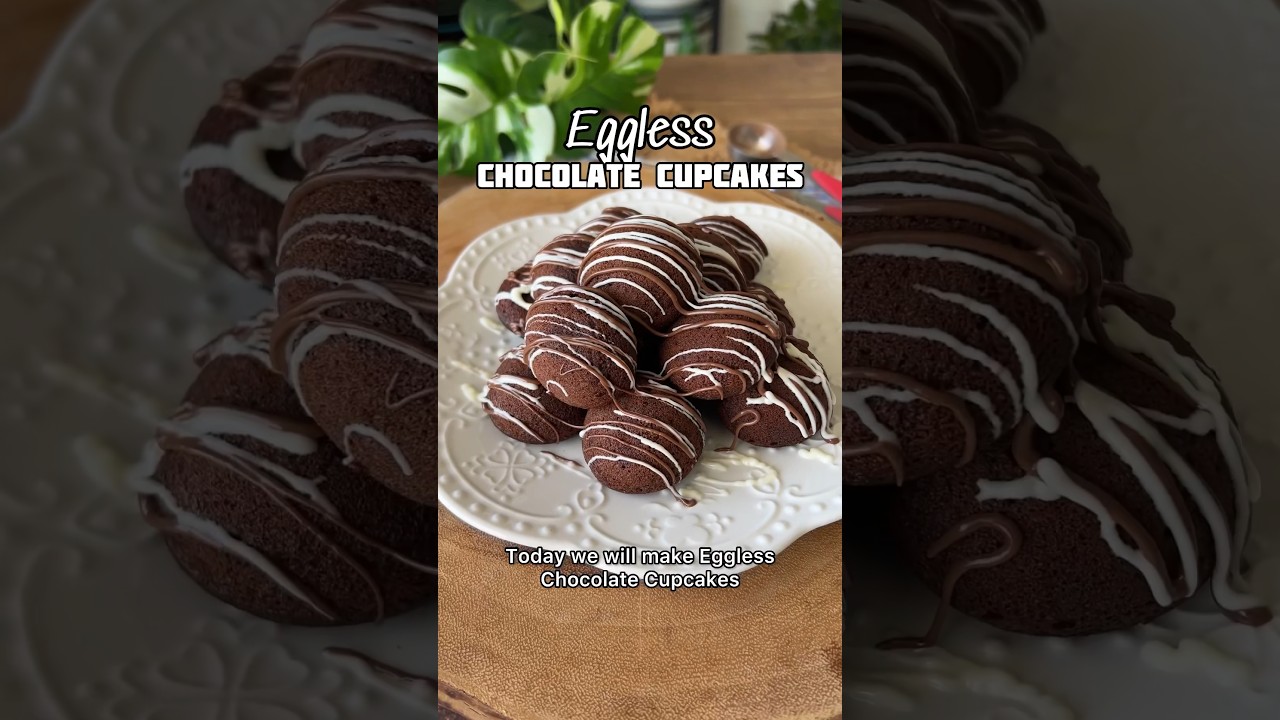 Eggless Mini Chocolate Cakes without oven. Made in Paniyaram pan