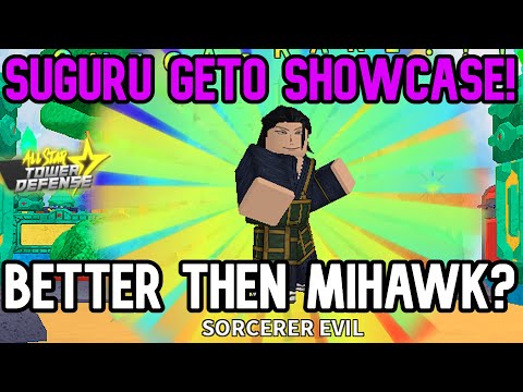 SHOWCASE SUGURU GETO 6 STAR com DMG MONSTRO no ALL STAR TOWER DEFENSE