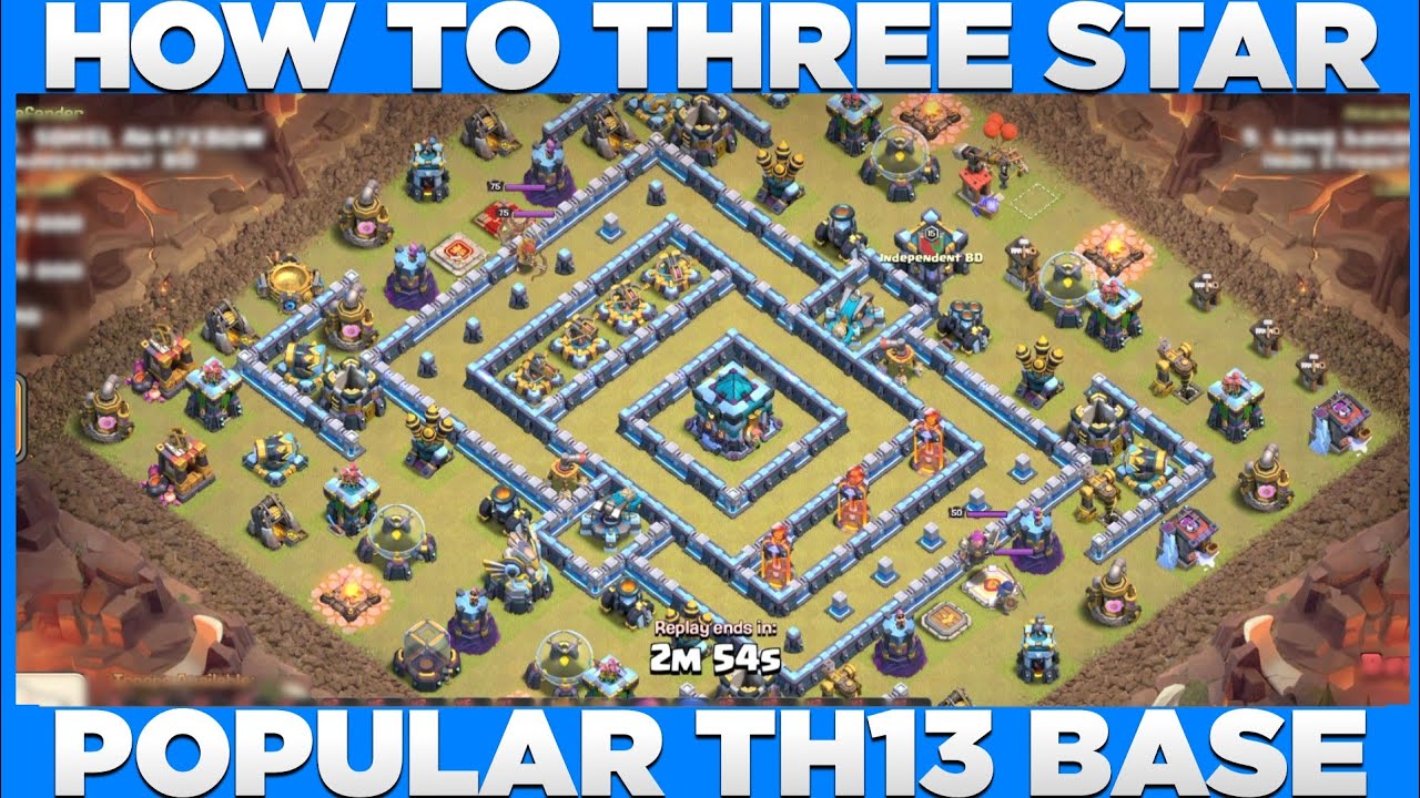 How to 3 Star Popular Th13 Ring Base Coc | Th13 New Attack Strategy