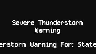 Fake Eas Severe Thunderstorm Warning