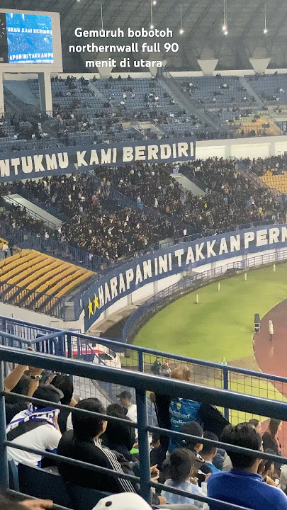 Aksi bobotoh Northernwall saat Persib Vs selangor di tribun utara #persib #bobotoh #afc #football