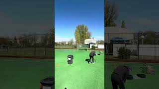 Coach’s warm up before individual training #hockey #fieldhockey #sun #weather #viral