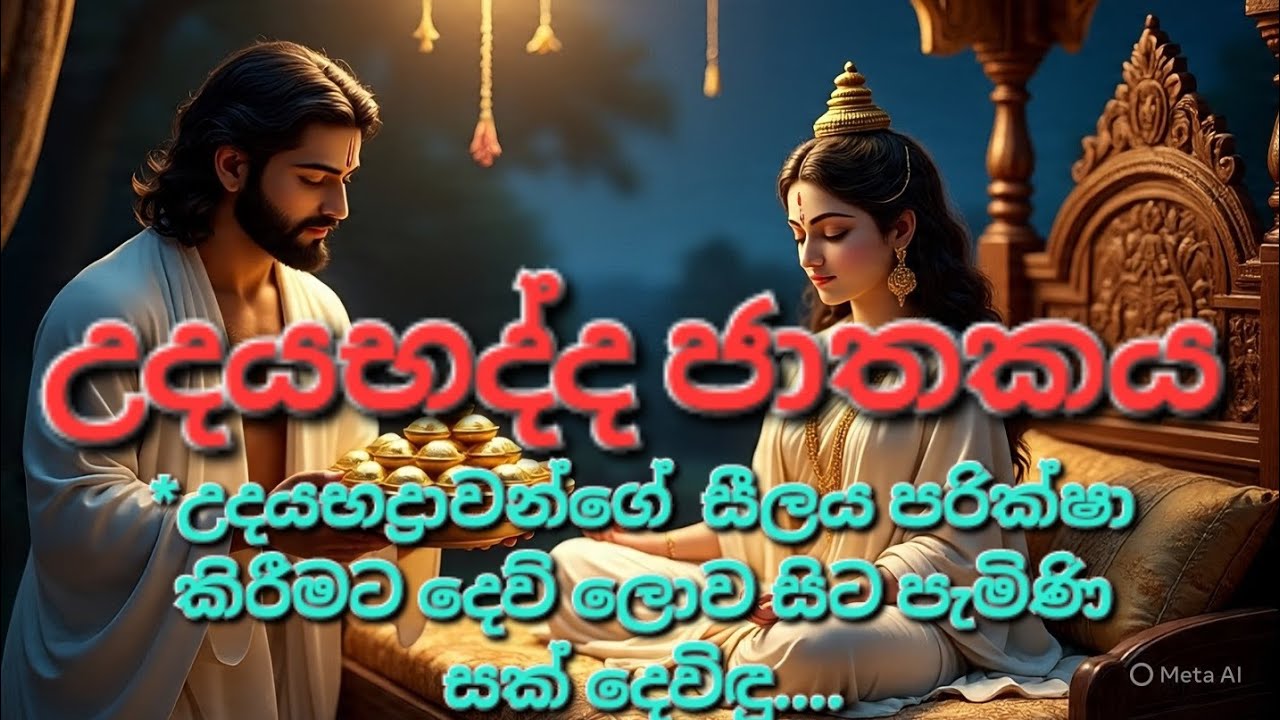 🙏උදයභද්ද ජාතකය|උදයභද්‍රා දේවියගේ සීලය පරික්ෂා කිරීමට පැමිණි සක් දෙවිඳු.|jathaka katha|sinhala katha