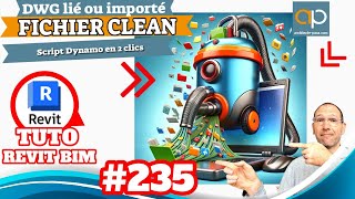 Delete linked or imported DWGs in 2 clicks - Dynamo SCRIPT - REVIT tutorial in French