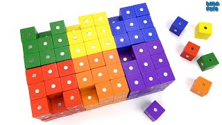Magnetic Colorful Cubes|Magnetic Games|Learn Colors for Kids|Make Rubik&#39;s Cube with Magnetic CUBES