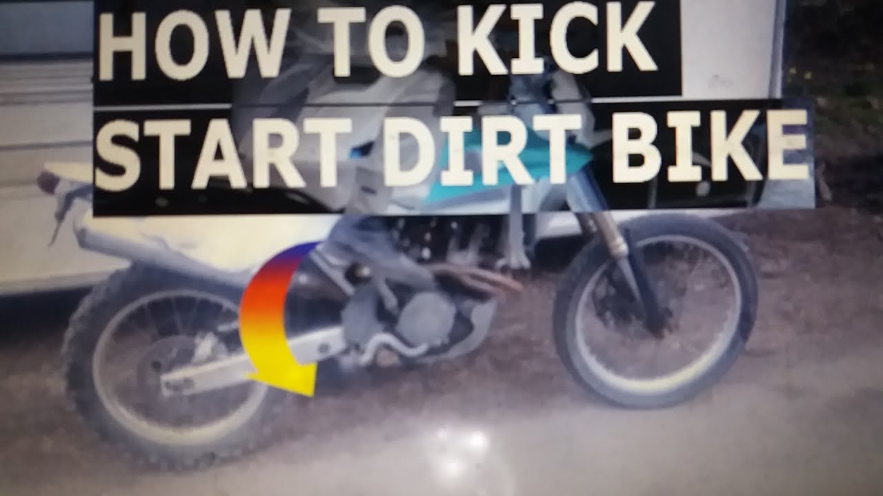 How to kickstart a high compression dirtbike. Best tricks. YouTube
